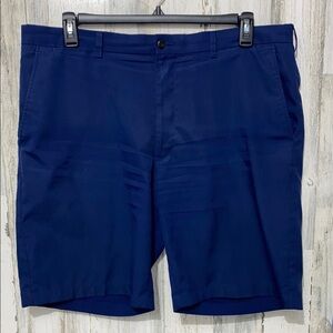 0704 PGA Tour Navy Blue Flat Front Shorts Tailored Fit